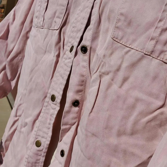 Nordstrom Thread & Supply 100% Lyocell Women's Size Medium Button Down Shirt EUC - Picture 5 of 15